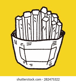French fries doodle