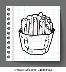 French fries doodle