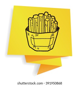 French fries doodle