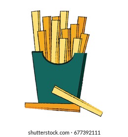 french fries fast food icon image 