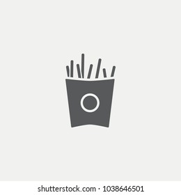 French fries Flat Icon