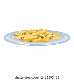 French fries food icon cartoon vector. Tasty meal. Lunch cafe menu