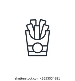 coleção de ícones de batatas fritas. estilo de design com fundo
