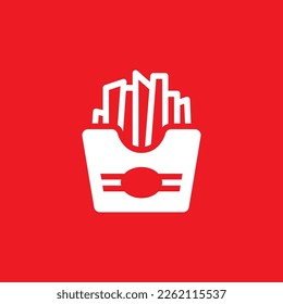 French fries icon, common graphic resources, vector illustration.