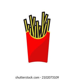 plantillas vectoriales de diseño de iconos de patatas fritas