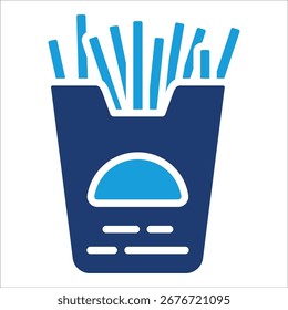 French Fries Icon-Element für Design