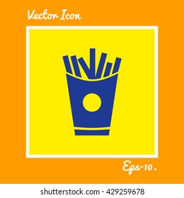 French Fries icon. Eps-10.