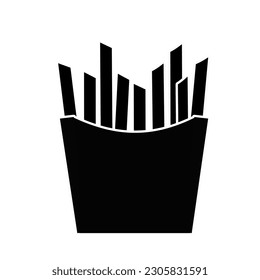 French fries icon. Fast Food  vector illustration. Suitable for many purposes.