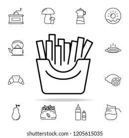 French fries icon. Food and drink icons universal set for web and mobile