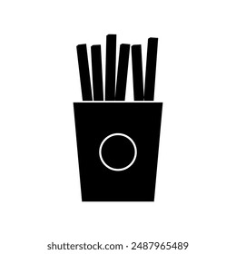 French fries icon illustrated in vector