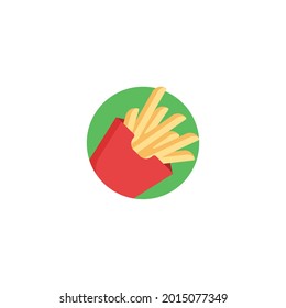 french fries Icon Isolated On White Background