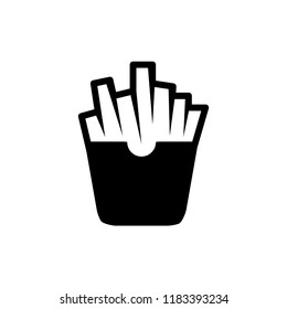 French fries icon set. Vector illustration.
