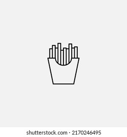 French fries icon sign vector,Symbol, logo illustration for web and mobile