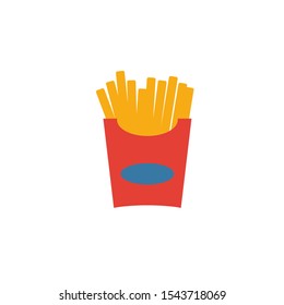 French Fries icon. Simple flat element from fastfood collection. Creative french fries icon for templates, software and apps.