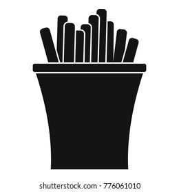 French fries icon. Simple illustration of french fries vector icon for web