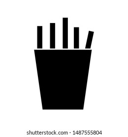French fries icon vector design template