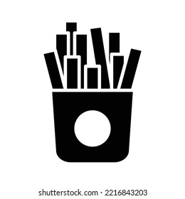 french fries icon vector design template in white background