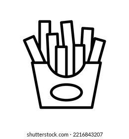 french fries icon vector design template in white background