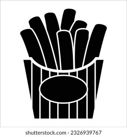 plantilla de diseño de vectores de iconos de patatas fritas