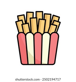 french fries icon vector design template simple and clean