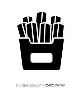 french fries icon vector design template simple and clean