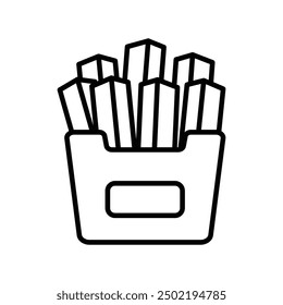 french fries icon vector design template simple and clean