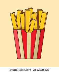 french fries icon vector design template