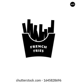 French fries icon vector illustration logo template. EPS 10