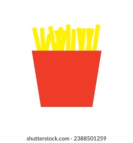 french fries icon vector illustration eps