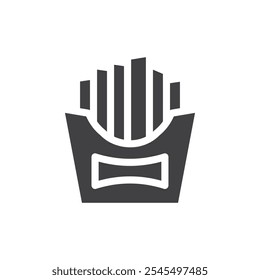 Pommes Frites Symbol Vektorlogo Umriss