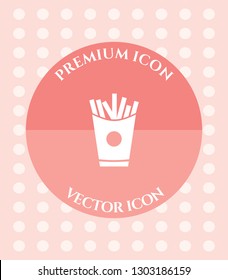 French Fries Icon for Web, Applications, Software & Graphic Designs.