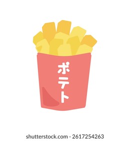 French fries illustration material translation: Potato