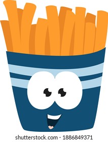 French fries ,illustration,vector on white background