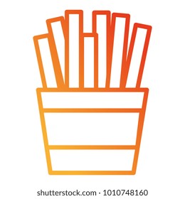 french fries isolated icon