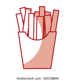 french fries isolated icon