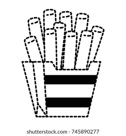 french fries isolated icon