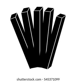 french fries isolated icon vector illustration design