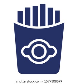 
French fries Isolated Vector Icon which can easily modify or edit

