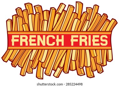 french fries label 