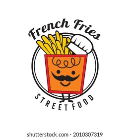 French Fries Logo Vector Illustration