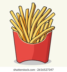 French Fries Logo Vector Image