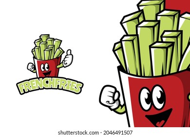 French Fries - Mascot Logo Template