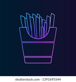 French fries nolan icon. Simple thin line, outline vector of Fast food icons for UI and UX, website or mobile application