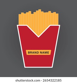 Designvorlage für Pommes Frites