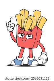 French fries pack kawaii character