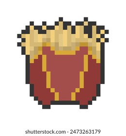 french fries pixel art para proyectos y diseños digitales dinámicos.