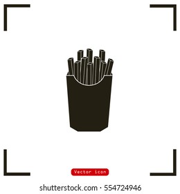 French fries potato image. Fries vector illustration.