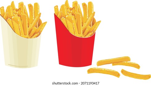 French fries potato snack fastfood