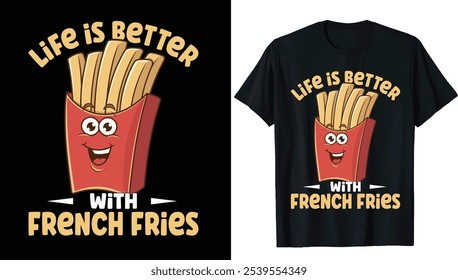 Camisa de batatas fritas, Engraçado francês fritas T-shirt, francês mulheres homens camisa, batatas fritas, dedo fritas, Curly, Shoestring fritas gráfico, francês camisa para meninos, fast food amante	