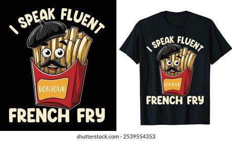 French Fries Shirt, Funny French Fries T-Shirt, French  Women Men Shirt, Cheese Fries, Finger Chips, Curly, Shoestring Fries Graphic, French Shirt For Boys, Fast Food Lover	